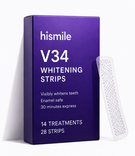 hismile V34 Whitening Strips – Fast Teeth Whitening & Enamel Safe