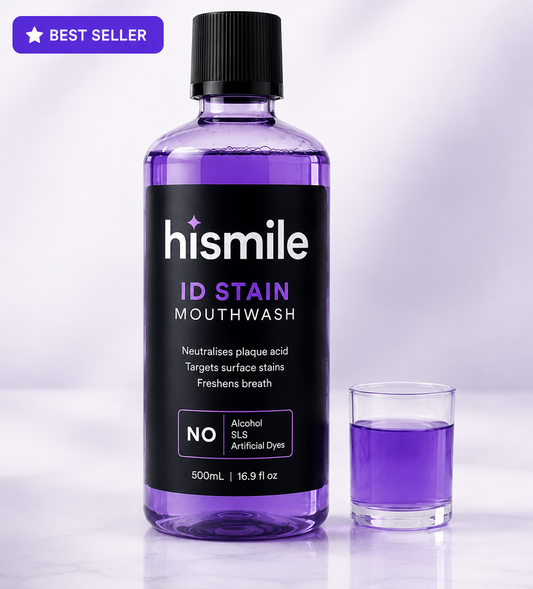 hismile iD Stain Whitening Mouthwash – Removes Surface Stains & Freshens Breath